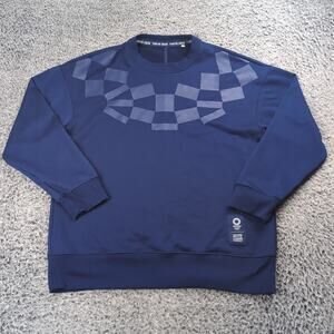 Olympics Sweatshirt Adult Extra Large Blue Official Tokyo 2020 Fleece Crewneck